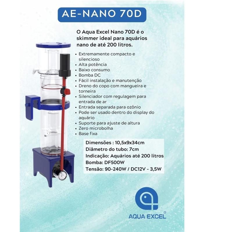 アクアエクセル DCポンプ NANO70D プロテインスキマー 200L アクア